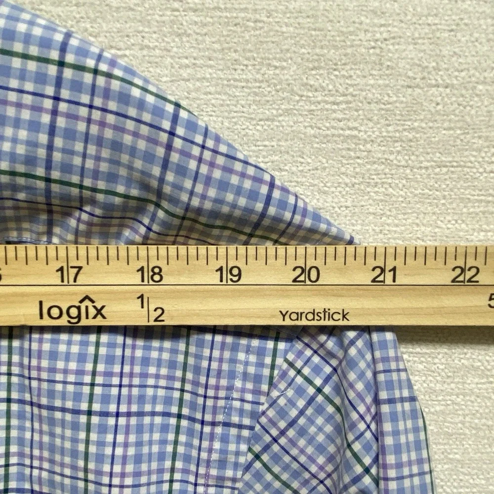 Ralph Lauren Classic Fit Button Down Long Sleeve Plaid Shirt Mens 2XL 18.5‎
